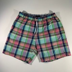 Tommy Hilfiger Plaid Swim Trunks Size XL
